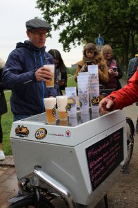 BierBullittBike am Deich mit Norbert Wudick